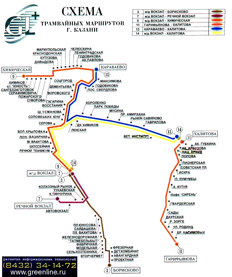 Карта казань маршруты транспорта